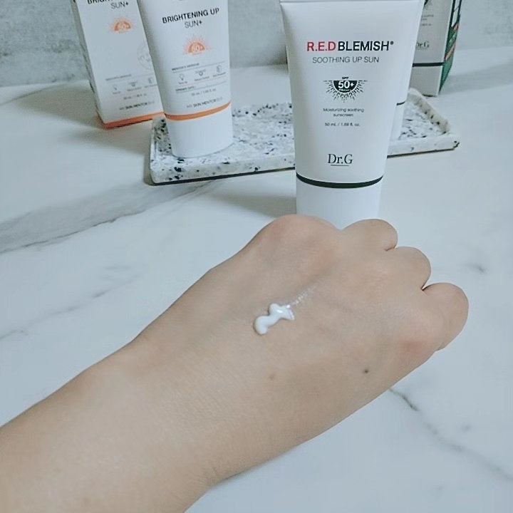 レッドブレミッシュスージングアップサン/Dr.G/日焼け止めクリームを使ったクチコミ(2枚目)