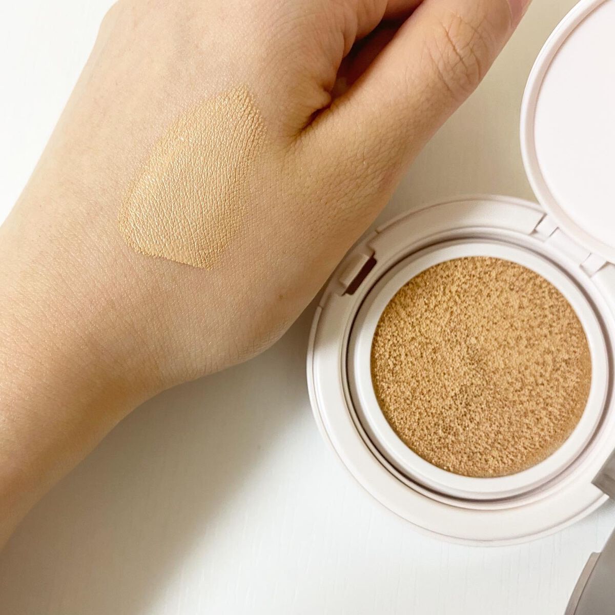 リンクルホワイトクッションファンデーション/コラリッチ/クッションファンデーションを使ったクチコミ(3枚目)