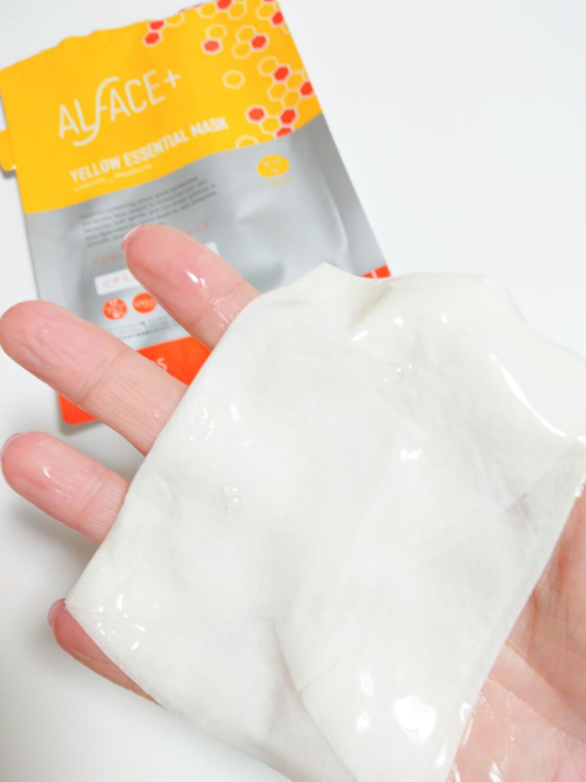 オルフェス イエローエッセンシャルマスク/ALFACE+/シートマスク・パックを使ったクチコミ(2枚目)