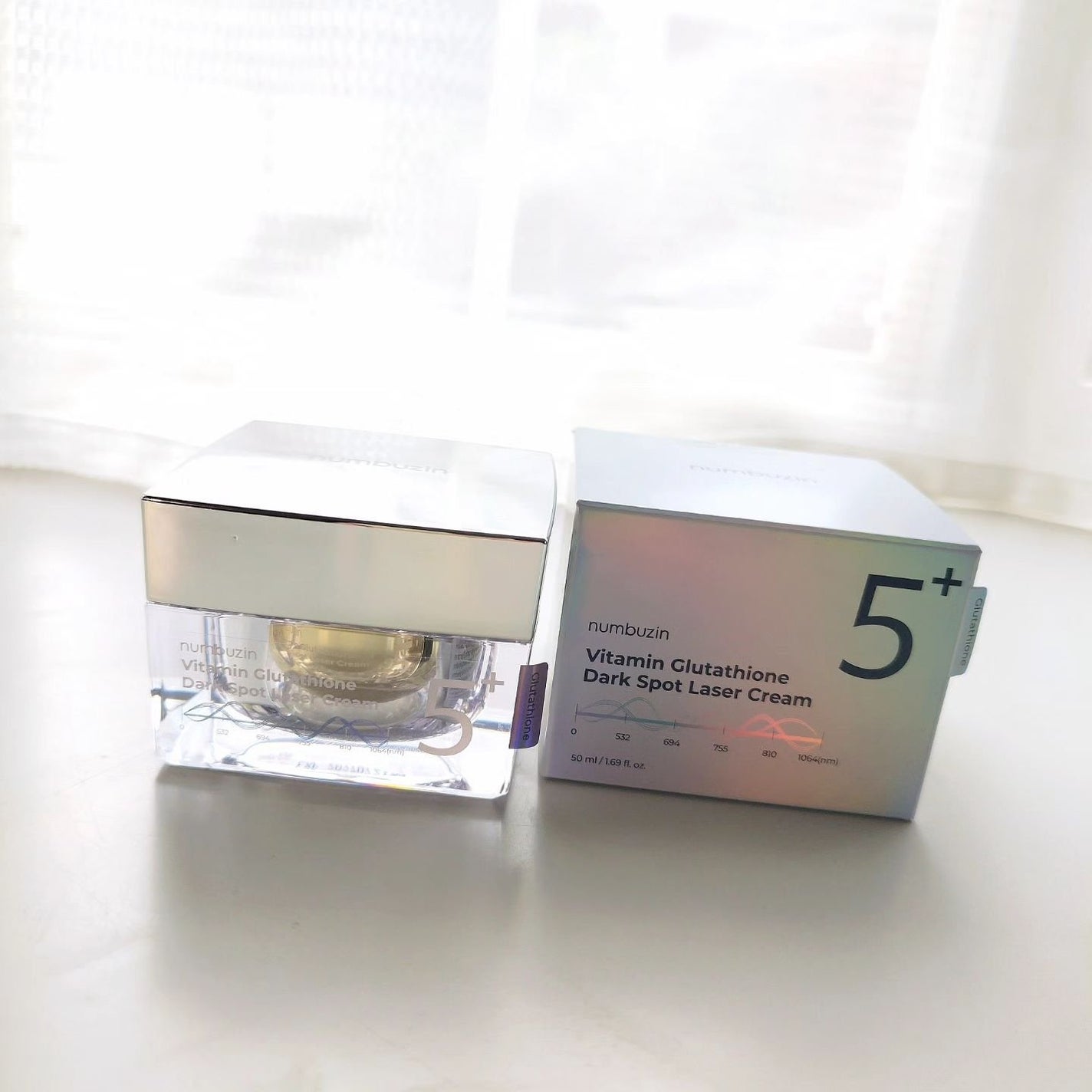 5番 白玉グルタチオンCメラゼロクリーム/numbuzin/フェイスクリームを使ったクチコミ(1枚目)