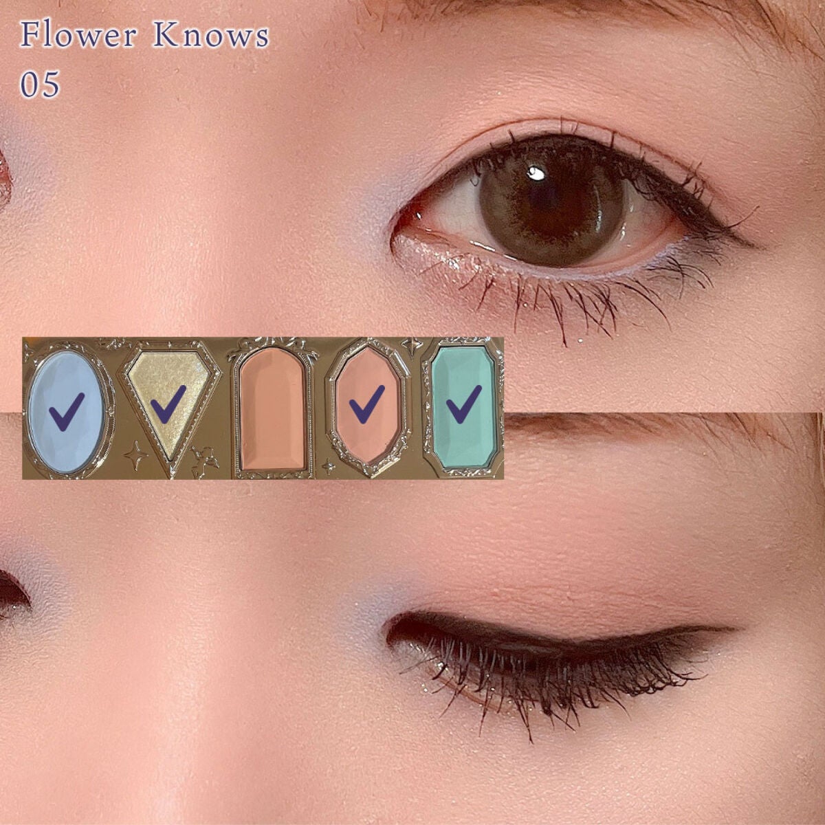 ストロベリーロココ アイシャドウパレット/FlowerKnows/アイシャドウパレットを使ったクチコミ(5枚目)