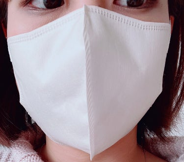 立体型スパンレース不織布カラーマスク/ISDG 医食同源ドットコム/マスクを使ったクチコミ（4枚目）