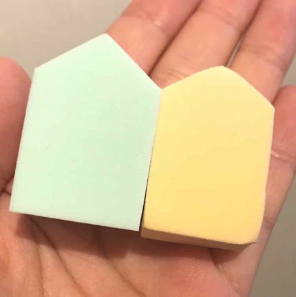 メイクアップスポンジ バリューパック ハウス型 14個/DAISO/パフ・スポンジを使ったクチコミ(2枚目)