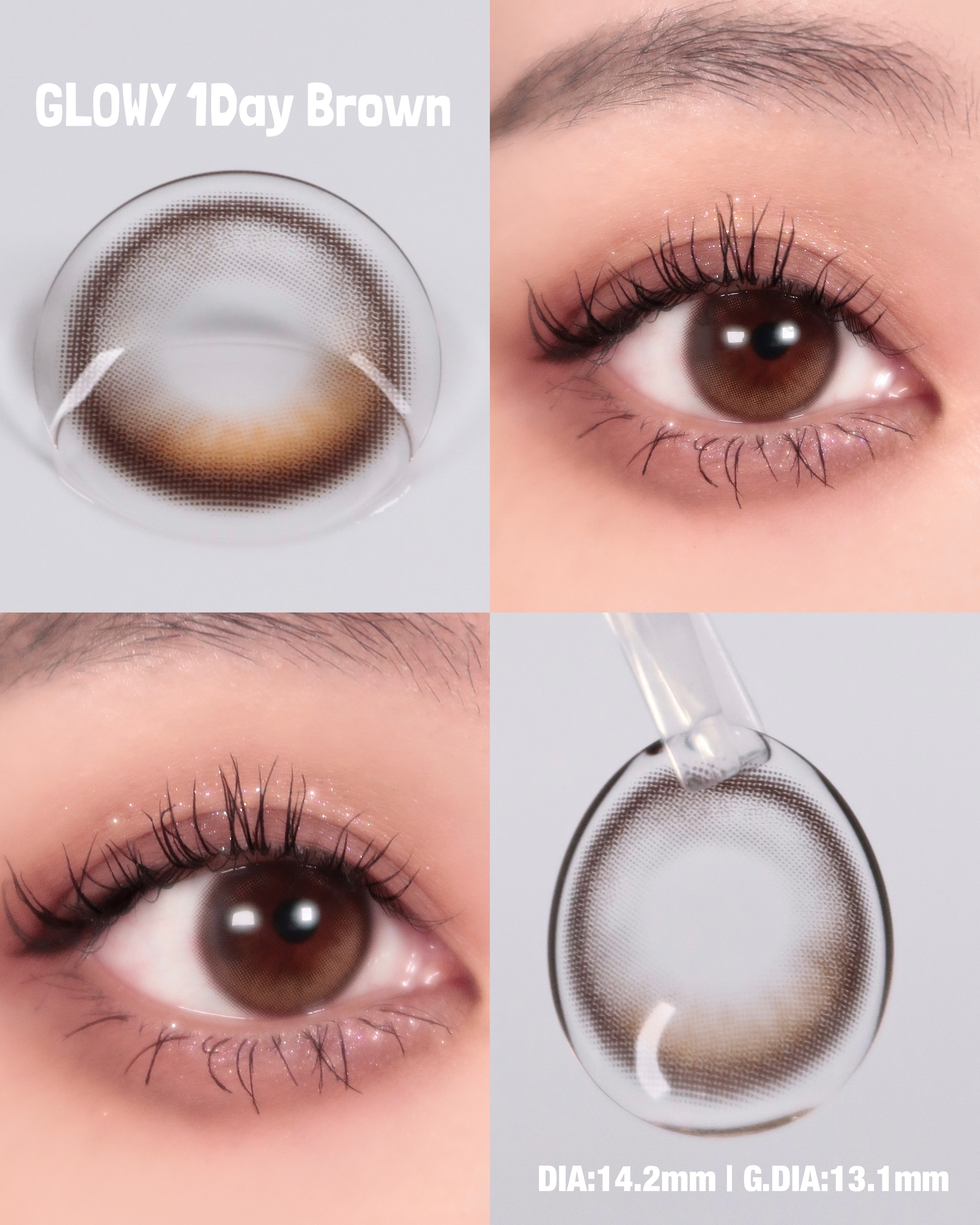 Glowy 1day/OLENS/ワンデー（１DAY）カラコンを使ったクチコミ（3枚目）