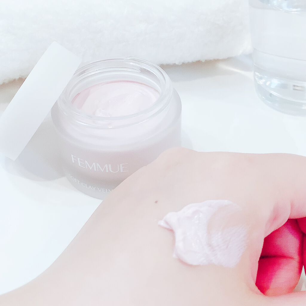 ソフトクレイ ベルベットマスク/FEMMUE/洗い流すパック・マスクを使ったクチコミ(4枚目)
