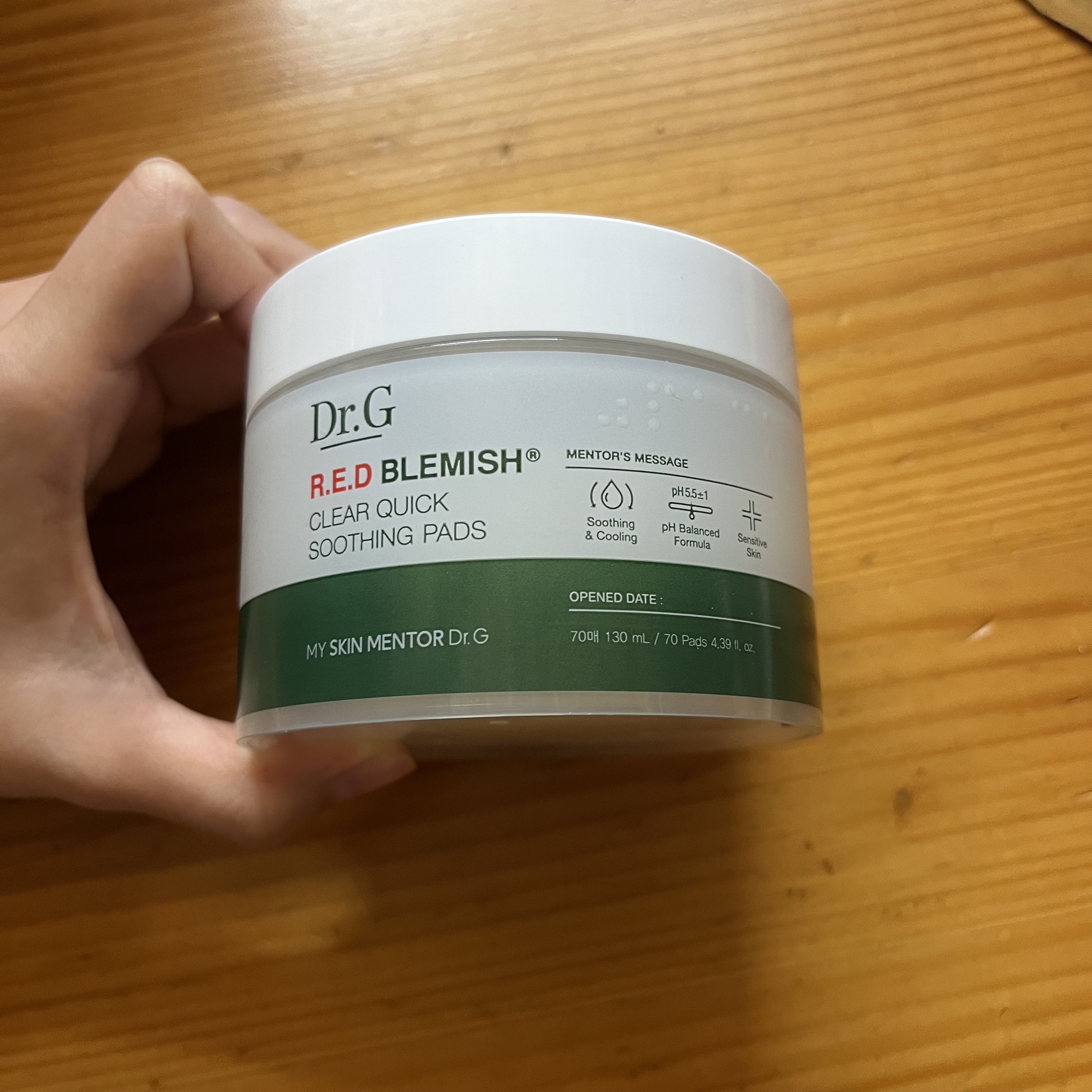 レッドブレミッシュクリアクイックスージングパック/Dr.G/拭き取り化粧水を使ったクチコミ（1枚目）