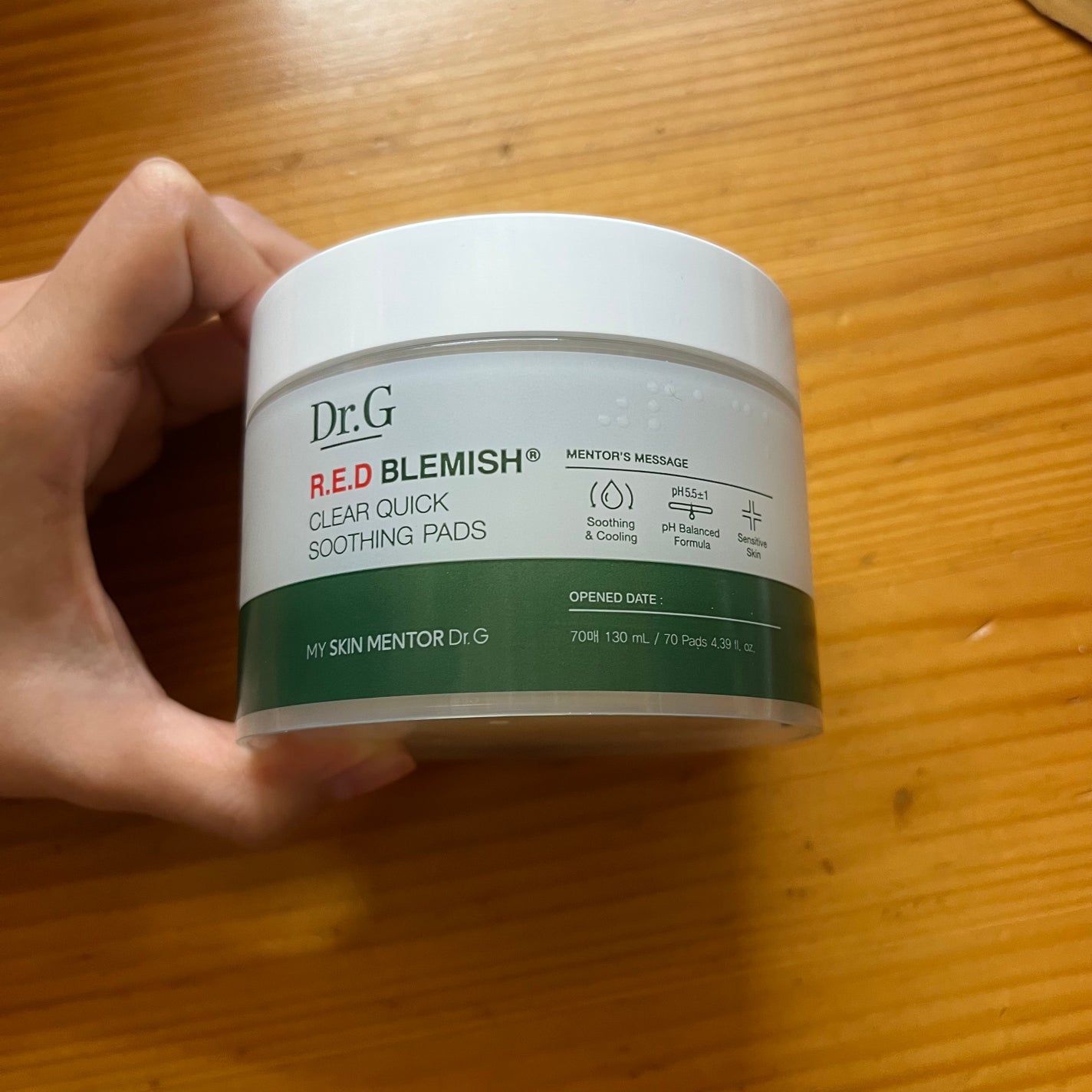 レッドブレミッシュクリアクイックスージングパック/Dr.G/拭き取り化粧水を使ったクチコミ(1枚目)