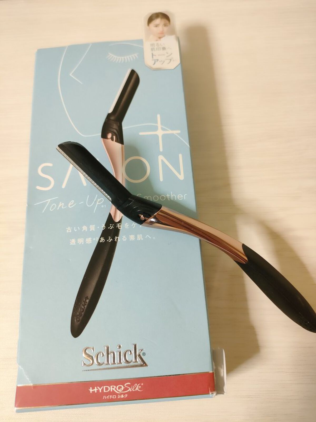 サロンプラス トーンアップ フェイススムーサー ホルダー（刃付き）/サロンプラス/シェーバーを使ったクチコミ（1枚目）