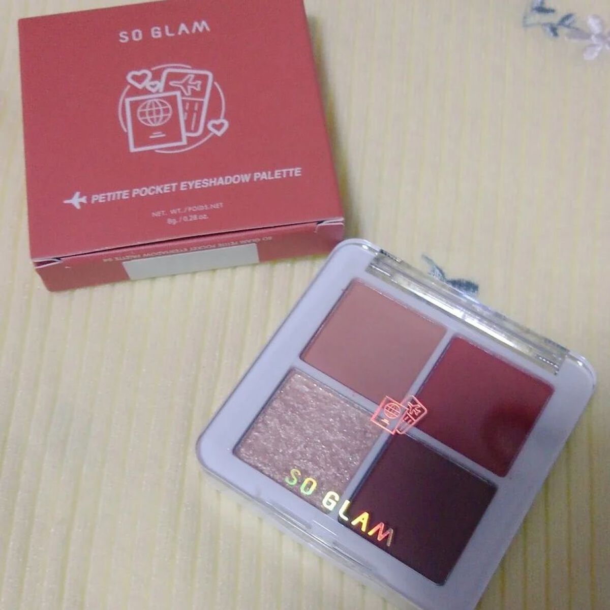 プチポケットアイシャドウパレット 04 Florence Duomo(フローレンスドゥオーモ)/SO GLAM/アイシャドウパレットを使ったクチコミ（2枚目）