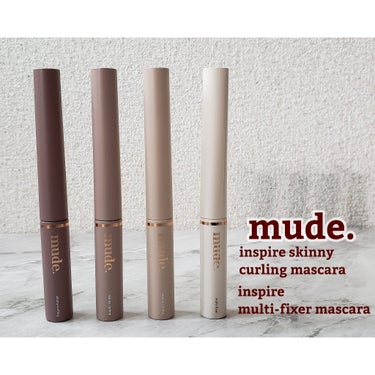 mude スキニーマスカラのクチコミ「

🇰🇷最近お気に入りのマスカラをご紹介💁
【mude.(ミュード)】

inspire sk.....」（1枚目）