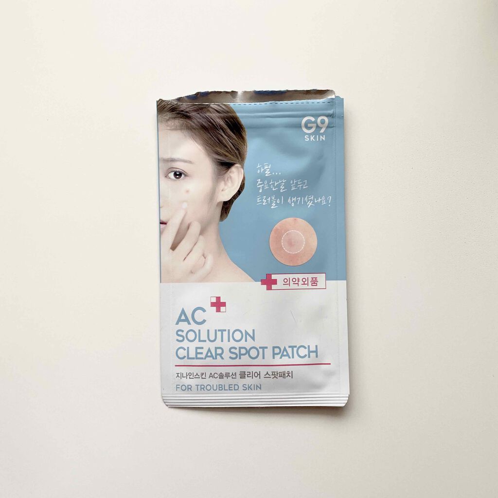 AC SOLUTION CLEAR SPOT PATCH/G9SKIN/にきびパッチを使ったクチコミ（1枚目）