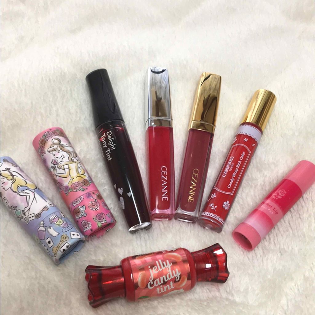 ここうさぎ🐰 on LIPS 「#コスメ収納お気に入りリップたち❤️..」(2枚目)