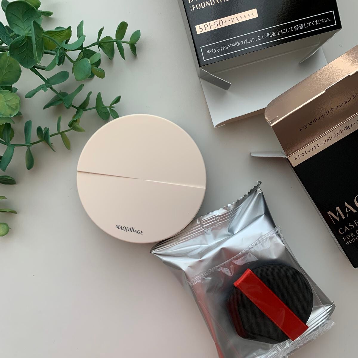 ドラマティッククッションジェリー/マキアージュ/クッションファンデーションを使ったクチコミ(5枚目)