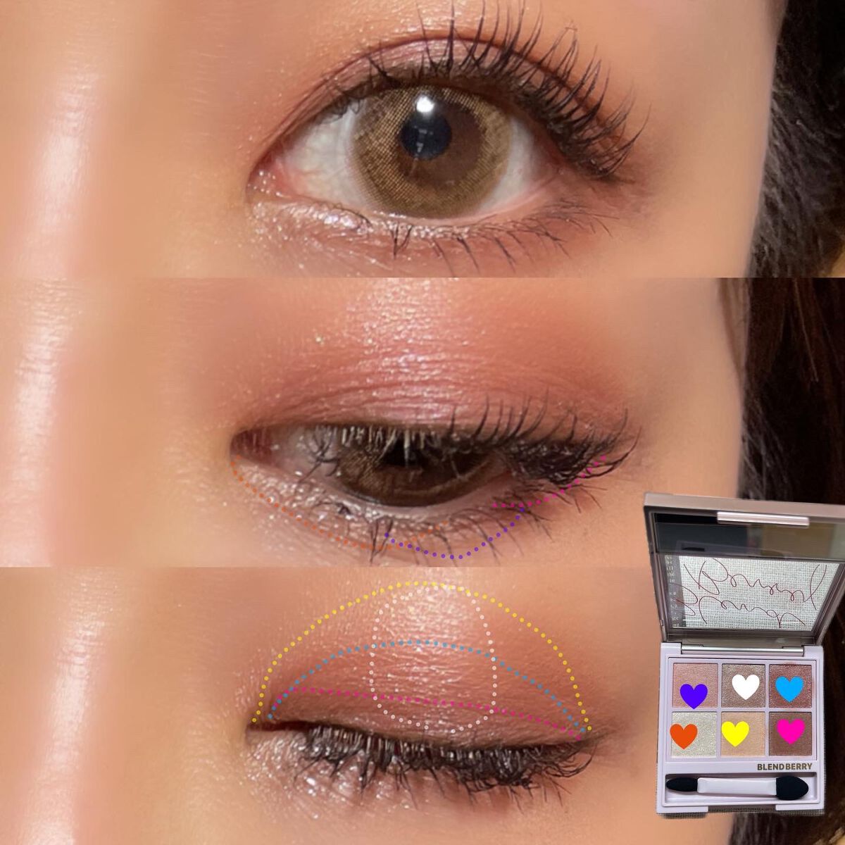 オーラクリエイション/BLEND BERRY/アイシャドウパレットを使ったクチコミ(3枚目)