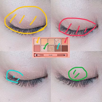 プロ アイ パレット/CLIO/アイシャドウパレットを使ったクチコミ(2枚目)