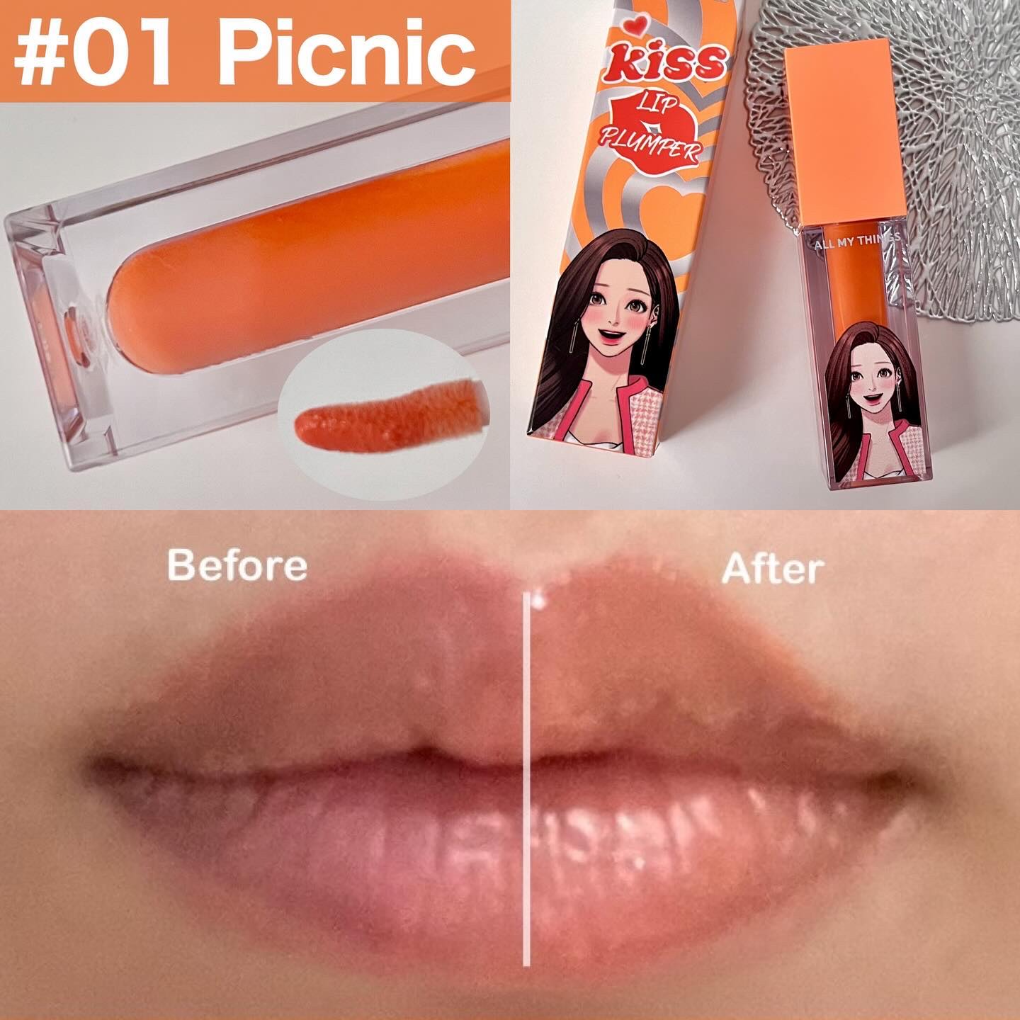 オールマイシングス トゥルービューティ キス リッププランパー/all my things/リッププランパーを使ったクチコミ（3枚目）