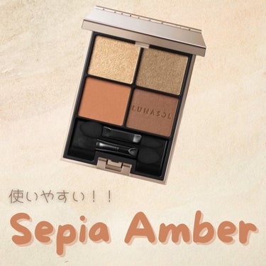 アイカラーレーション 18 Sepia Amber/LUNASOL/アイシャドウパレットを使ったクチコミ（1枚目）