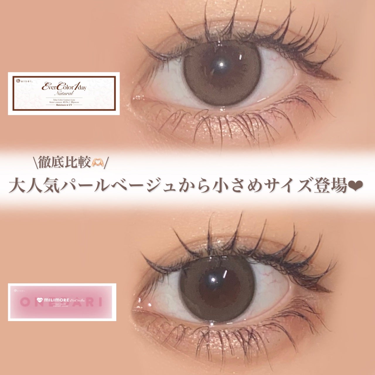 エバーカラーワンデー ナチュラル/エバーカラー/ワンデー(1DAY)カラコンを使ったクチコミ(1枚目)