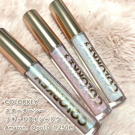 スパークリングギャラクシーリキッドアイシャドウ/COLORKEY/リキッドアイシャドウを使ったクチコミ(2枚目)