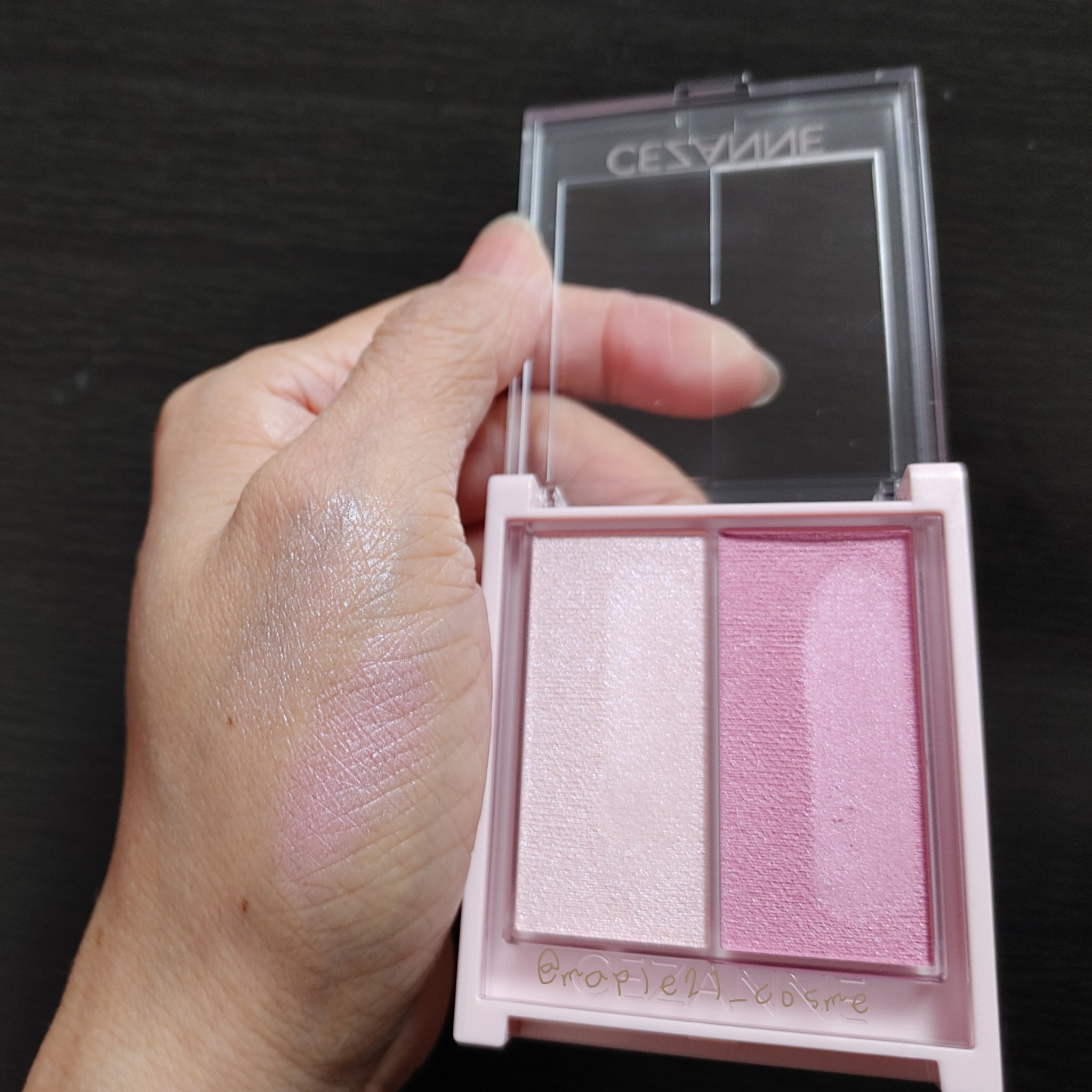 フェイスグロウカラー/CEZANNE/クリームハイライトを使ったクチコミ（2枚目）