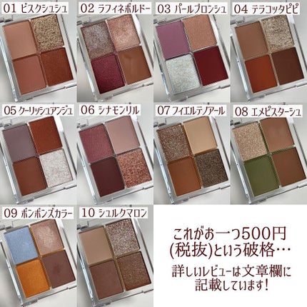 4色アイシャドウパレット/aZTK/アイシャドウパレットを使ったクチコミ(7枚目)