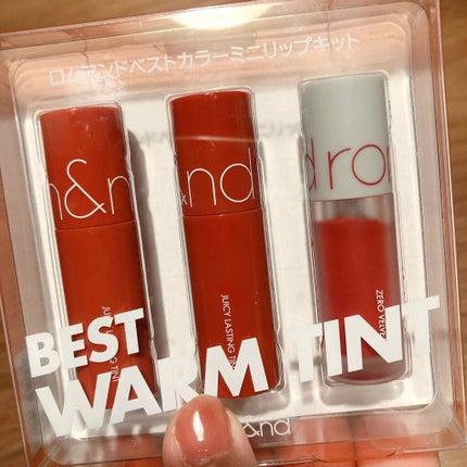 ベストティントエディション ミニリップキット/rom&nd/リップティントを使ったクチコミ(1枚目)