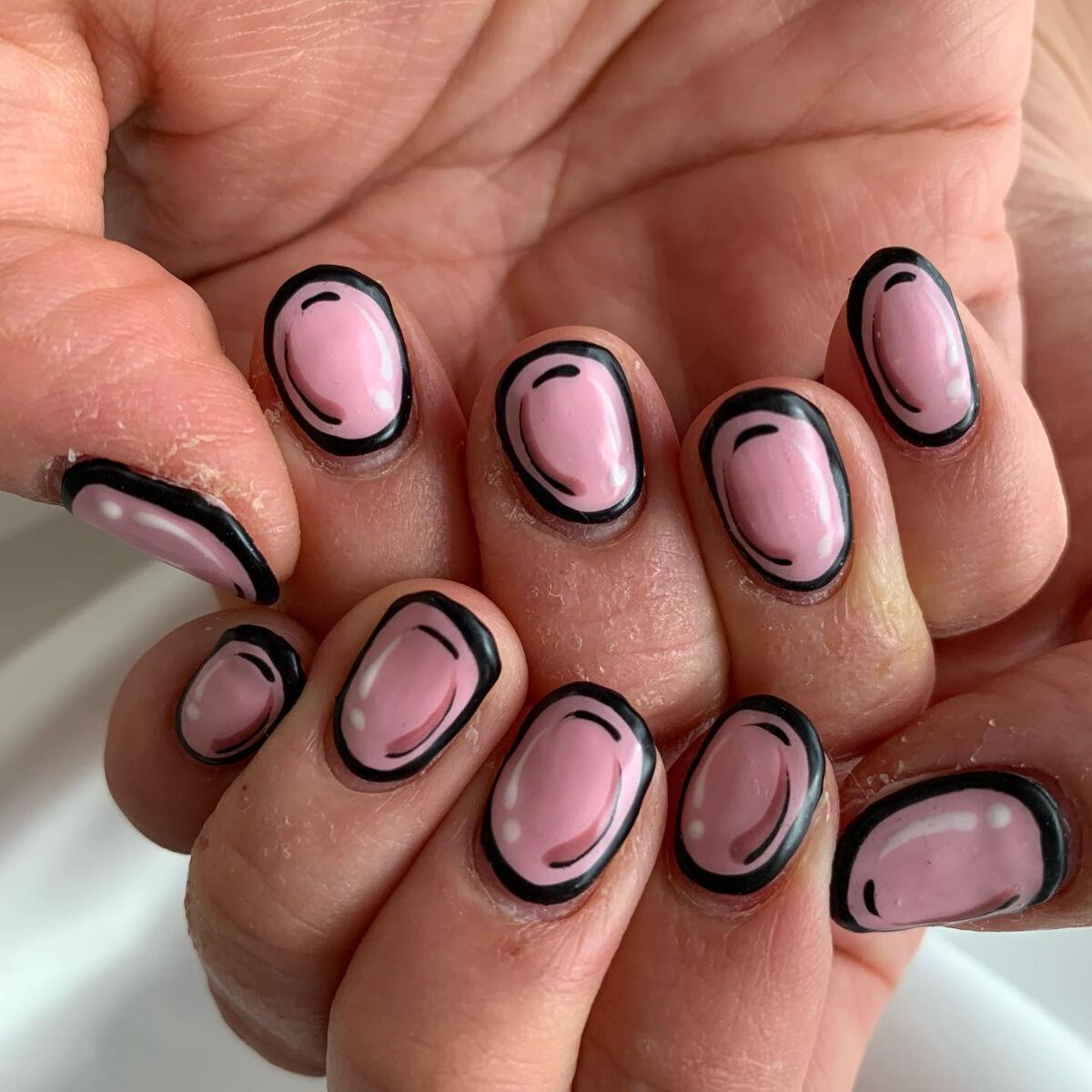 #コミックネイルのネイルデザイン