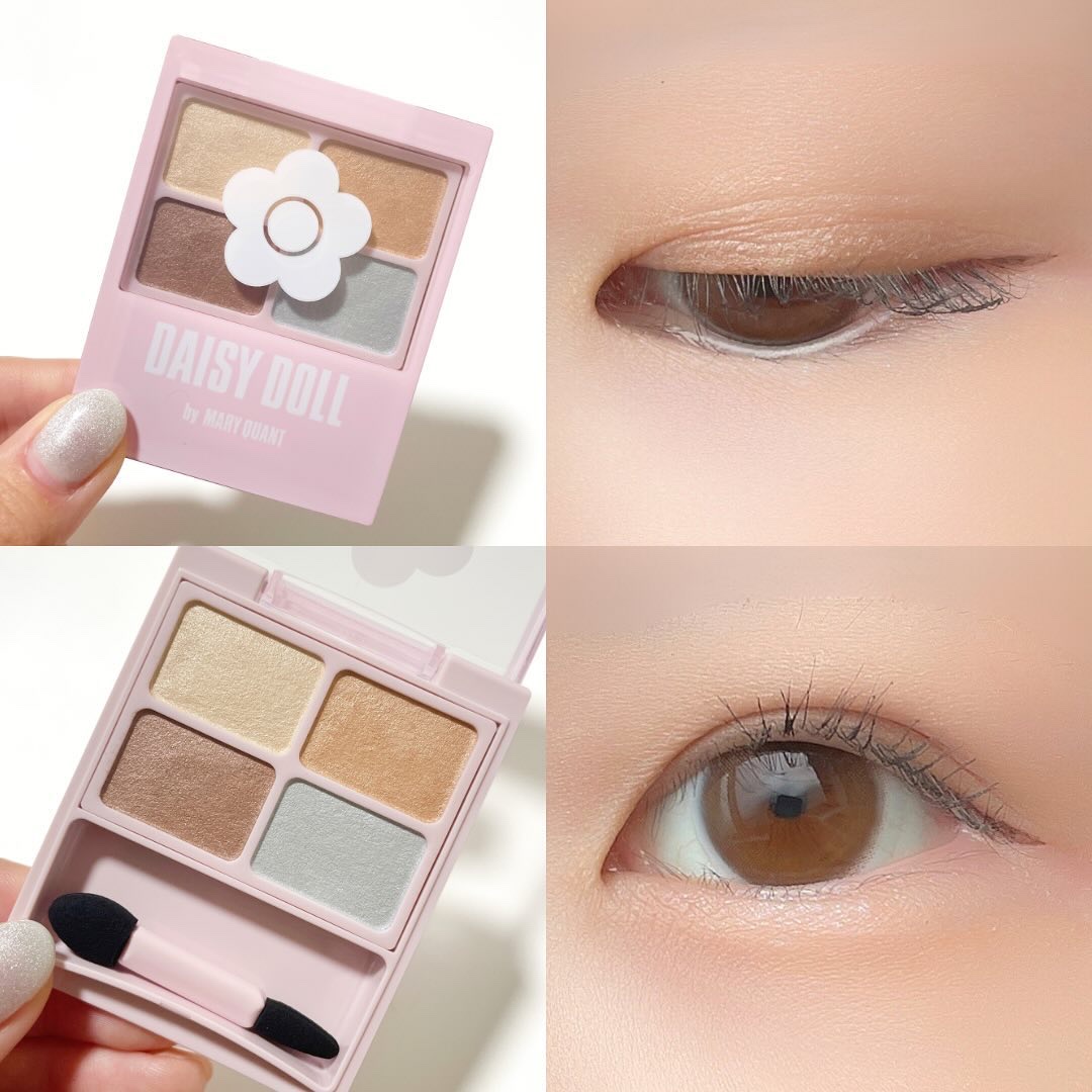 デイジードール アイカラー パレット BR-06 キャラメルナッツ/DAISY DOLL by MARY QUANT/アイシャドウパレットを使ったクチコミ（2枚目）