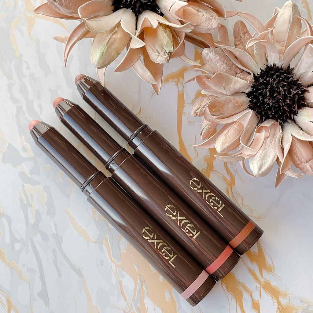 グリームオンフィットシャドウ/excel/スティックアイシャドウを使ったクチコミ(3枚目)