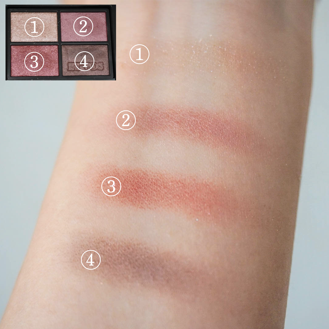 ミネラルクラッシィシャドー メロウガーネット（限定色）/エトヴォス/アイシャドウパレットを使ったクチコミ（2枚目）