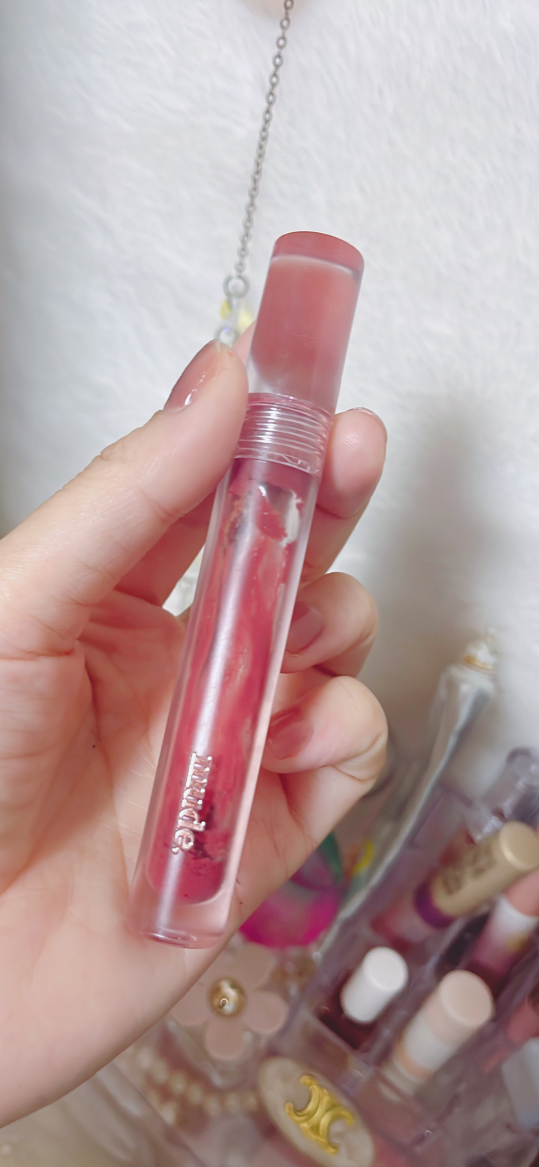 グラッセリップティント/mude./リップティントを使ったクチコミ（2枚目）