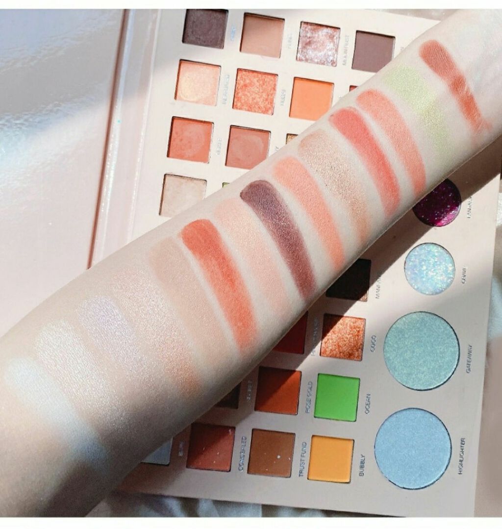 38色アイシャドウ/Qoo10/アイシャドウパレットを使ったクチコミ（3枚目）