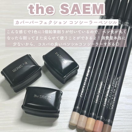 カバーパーフェクション コンシーラー ペンシル/the SAEM/ペンシルコンシーラーを使ったクチコミ(4枚目)