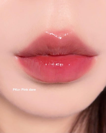 アンドバイロムアンド グラッシーボムティント/&nd by rom&nd/リップティントを使ったクチコミ(5枚目)