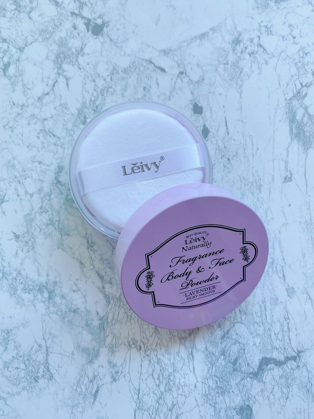 フレグランス ボディ&フェイスパウダー ラベンダー/Leivy/ルースパウダーを使ったクチコミ(2枚目)