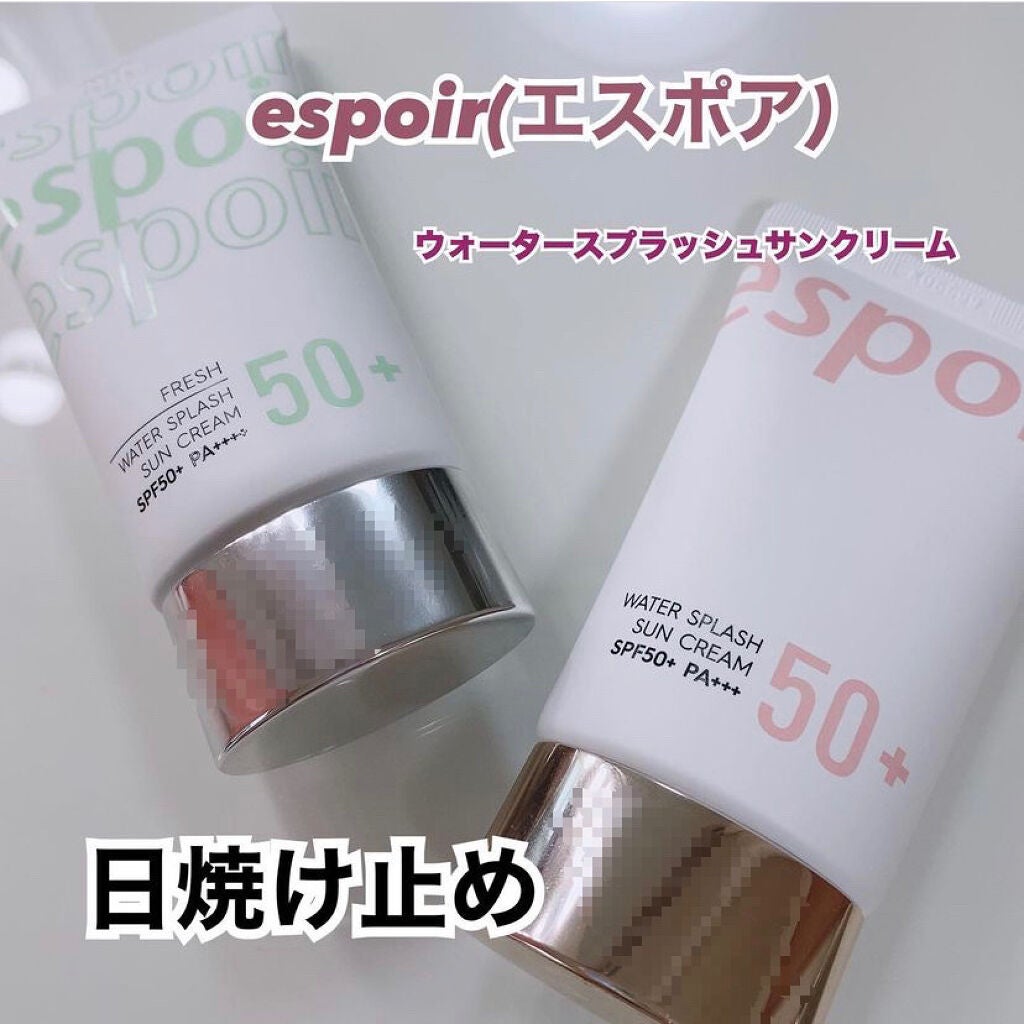 ウォータースプラッシュサンクリーム/espoir/日焼け止め・UVケアを使ったクチコミ(1枚目)