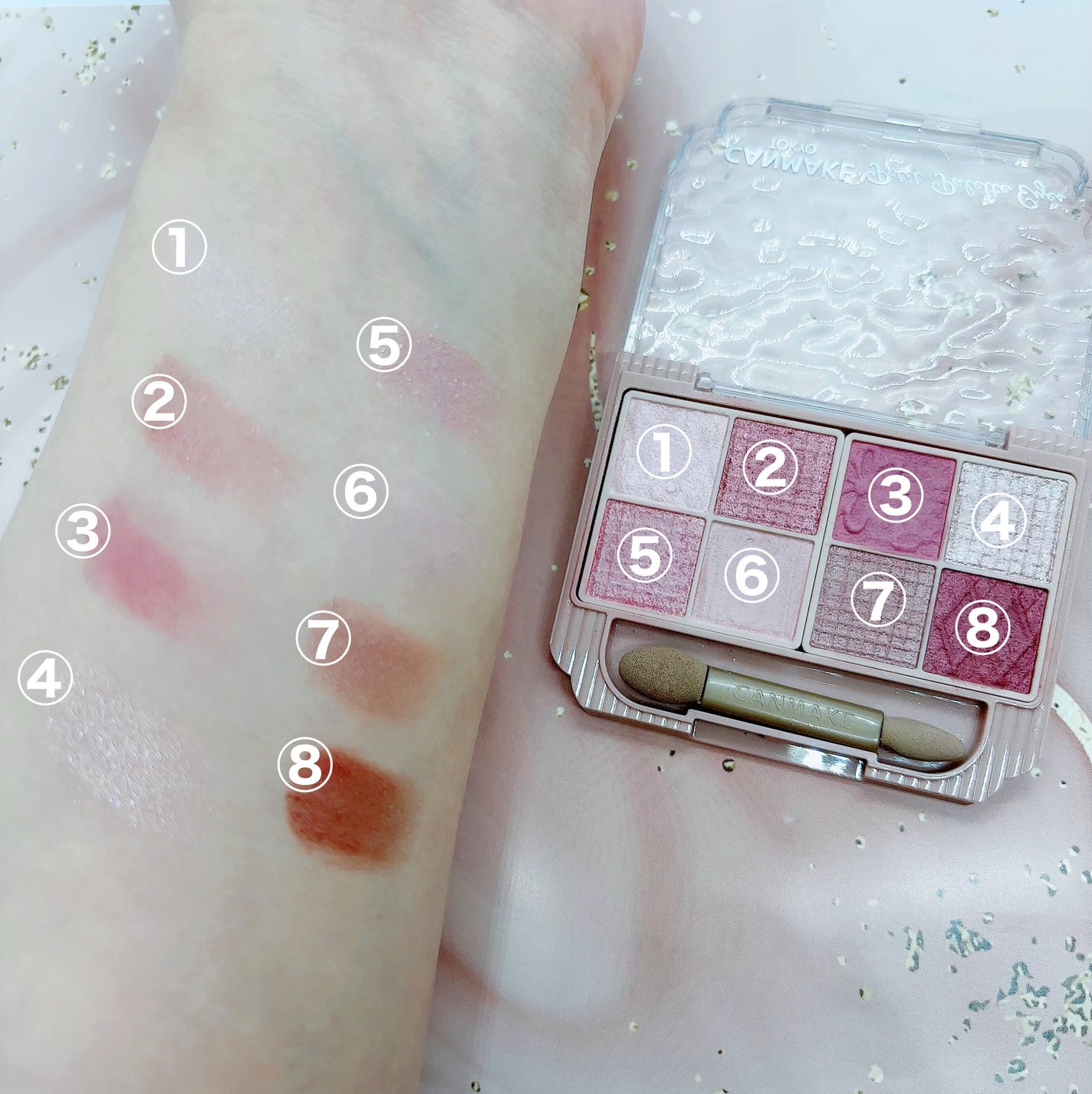 プティパレットアイズ/キャンメイク/パウダーアイシャドウを使ったクチコミ(2枚目)