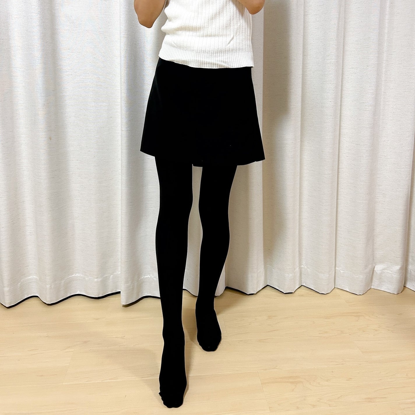 スリムウォーク 美脚あったかタイツ なめらかタッチ/SLIMWALK/着圧ソックス・レギンスを使ったクチコミ(3枚目)