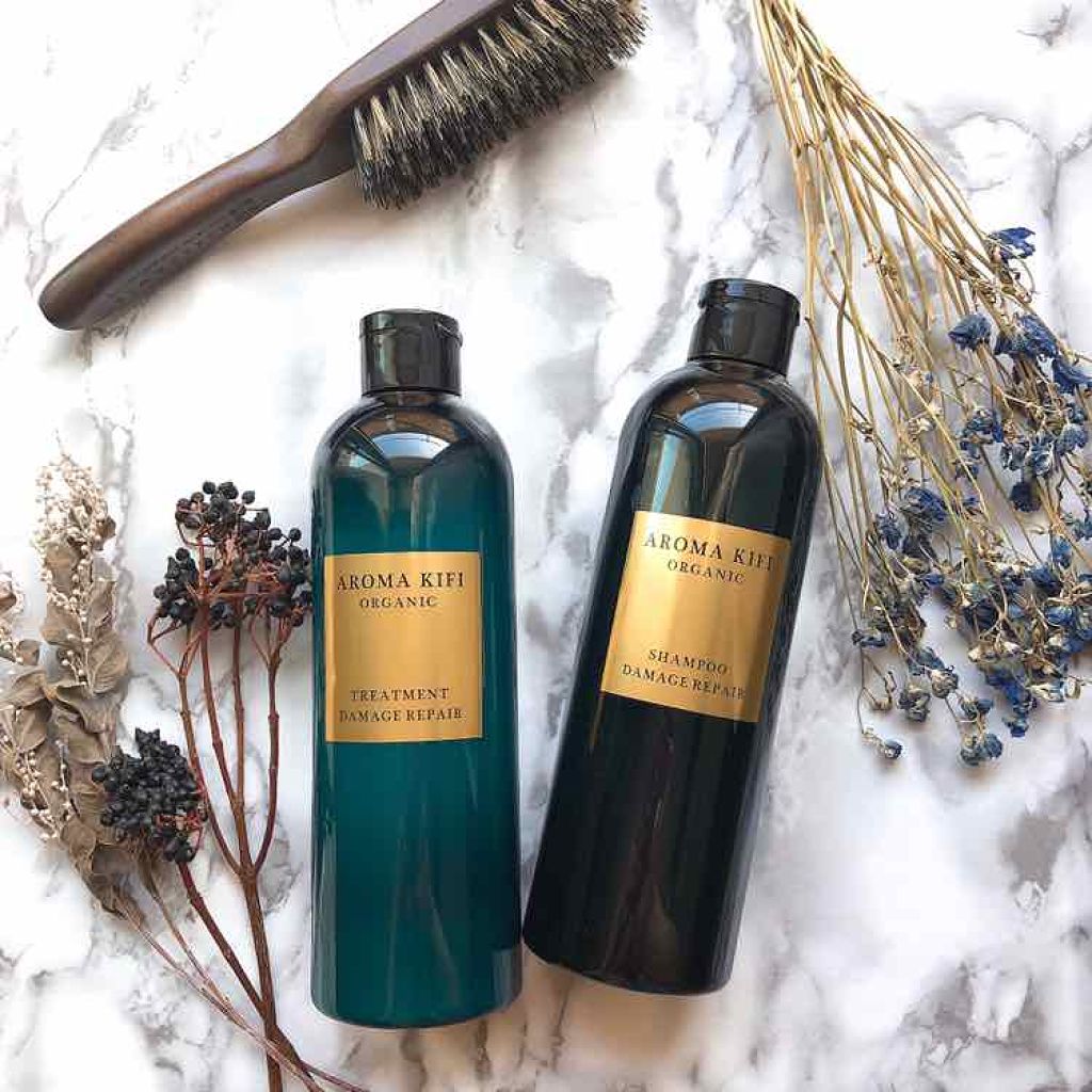 オーガニック シャンプー／トリートメント＜ダメージリペア＞/AROMA KIFI/シャンプー・コンディショナーを使ったクチコミ（1枚目）
