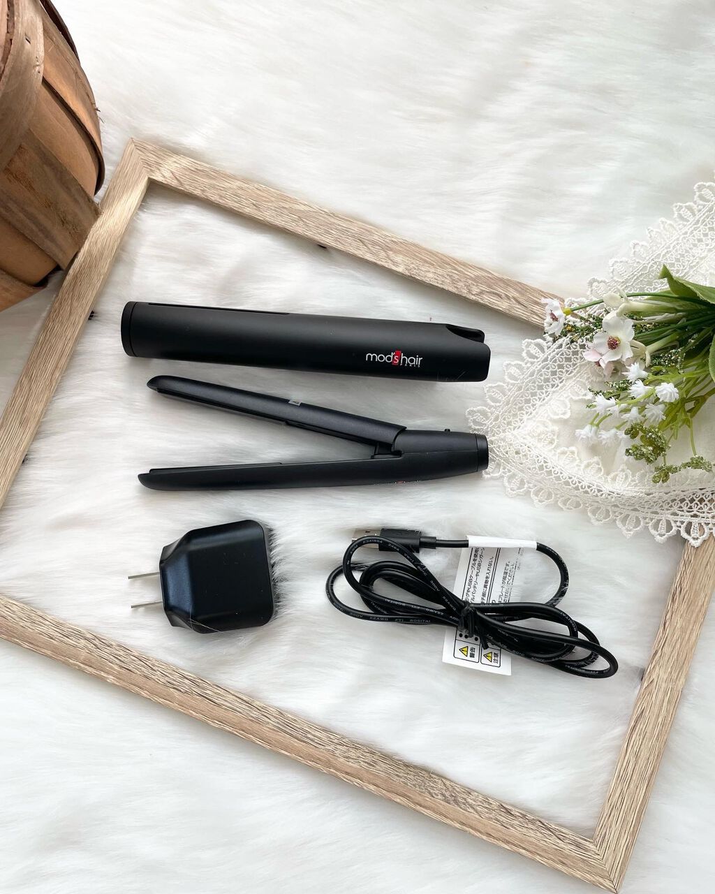 mod's hair モバイルヘアアイロン（MHS-1341）のクチコミ「モバイルバッテリーでいつでもどこでも、化粧直し感覚で気軽にスタイリングできるとってもコンパクト.....」（2枚目）