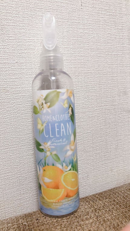 クリーンオリジナル フレグランスファブリックスプレー/CLEAN/ファブリックミストを使ったクチコミ(1枚目)