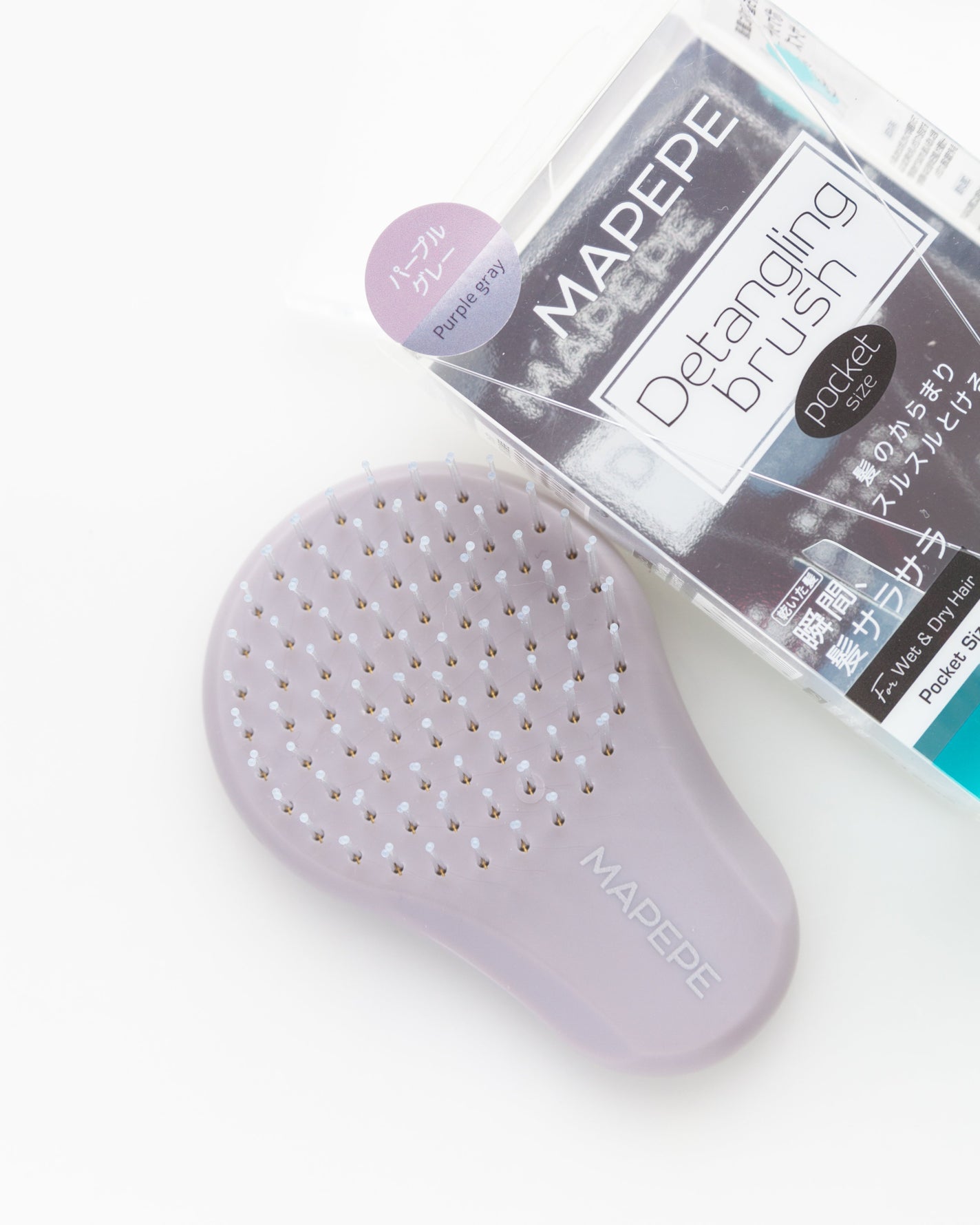 デタングリングブラシ【ポケットサイズ】/マペペ/ヘアブラシを使ったクチコミ(1枚目)