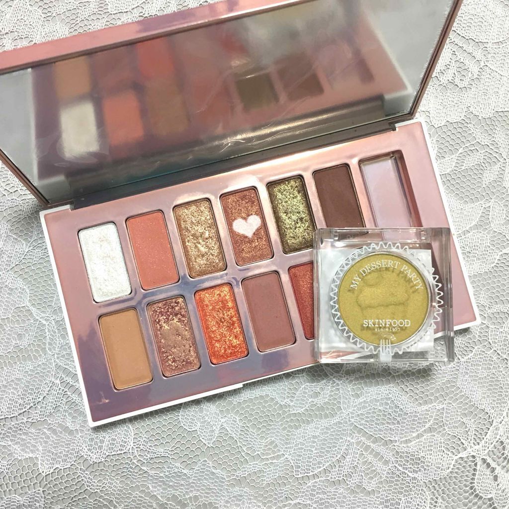 バレンタインボックス2 ピーチパレット/VAVI MELLO/アイシャドウパレットを使ったクチコミ（2枚目）