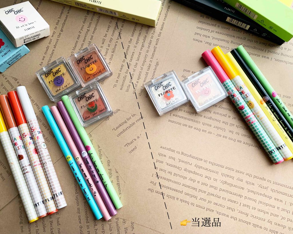 スマイルハート Chic Chicアイシャドウ/FLORTTE/アイシャドウパレットを使ったクチコミ（1枚目）