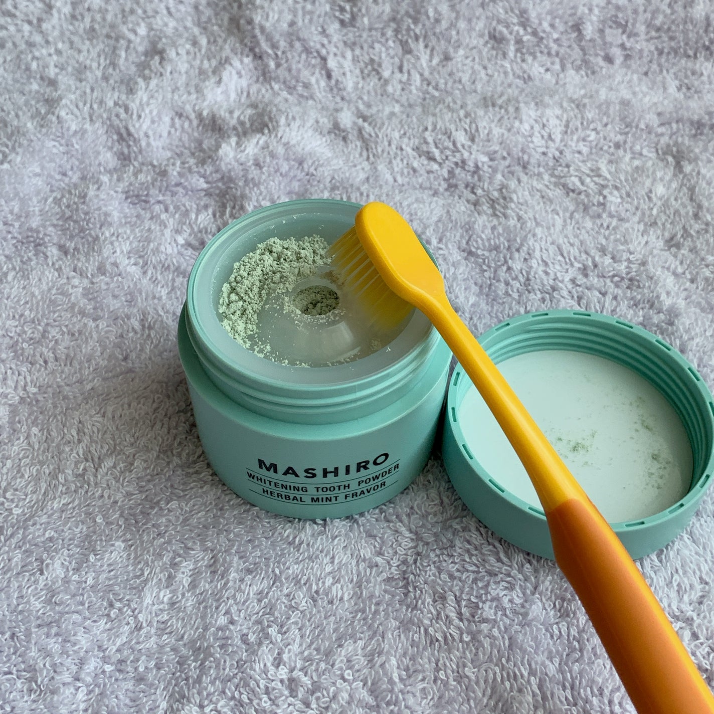 MASHIRO 薬用ホワイトニングパウダー ハーブミント/MASHIRO/歯磨き粉を使ったクチコミ(3枚目)