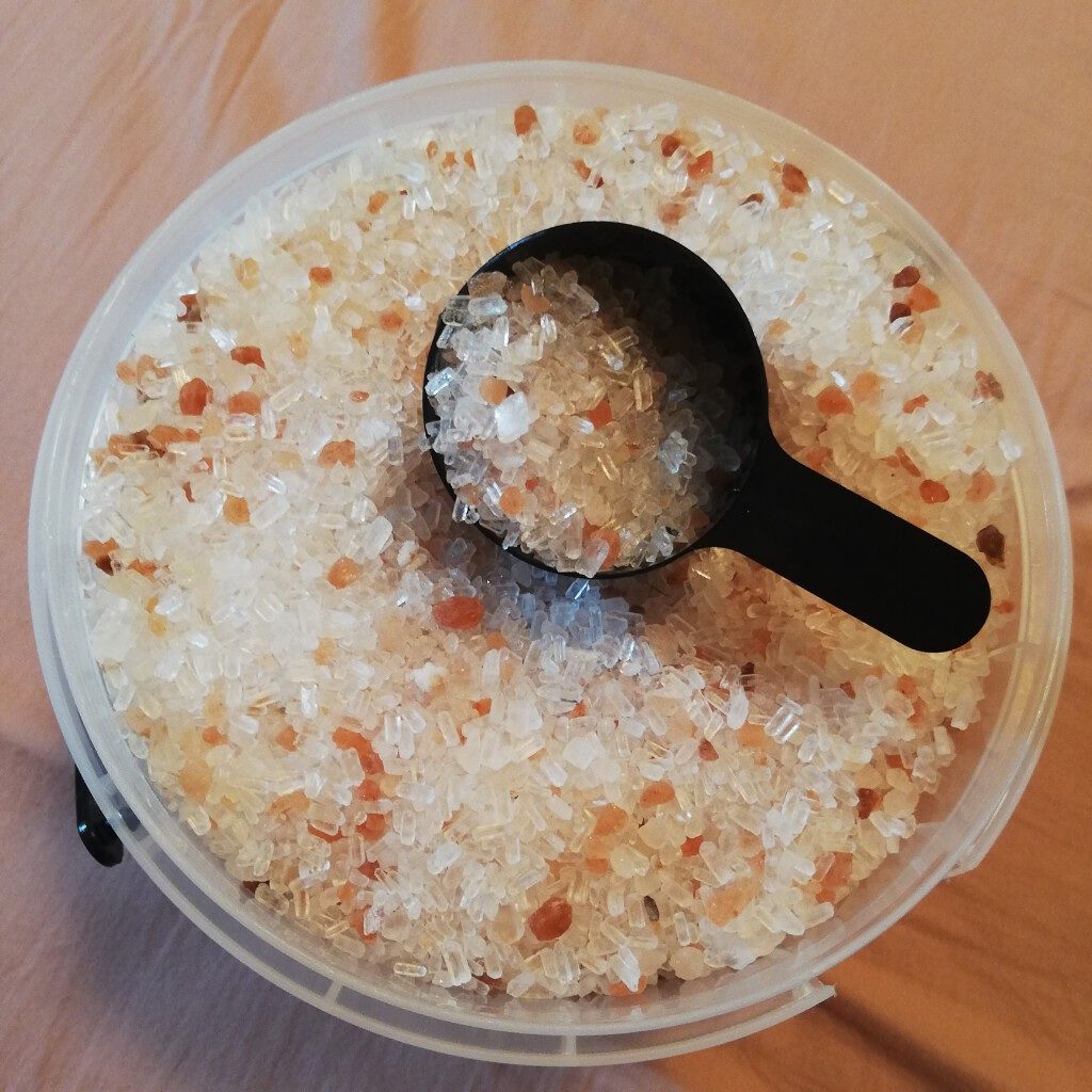 Epsom & Pink Himalayan Bath Salt/Natures Delight/無機塩系入浴剤を使ったクチコミ（2枚目）