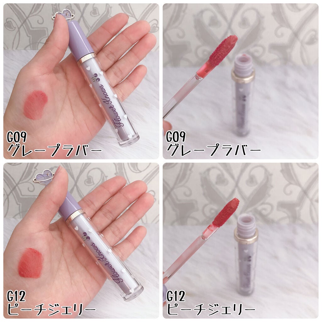 グリスニングウォータリングティント/FlowerKnows/リップティントを使ったクチコミ(4枚目)