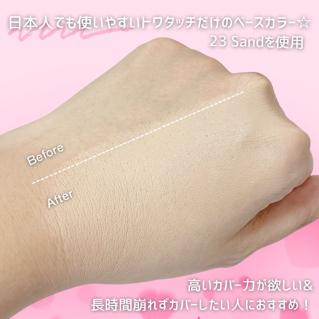 トワタッチ ハートクッション マットカバー/troistouch/クッションファンデーションを使ったクチコミ(3枚目)