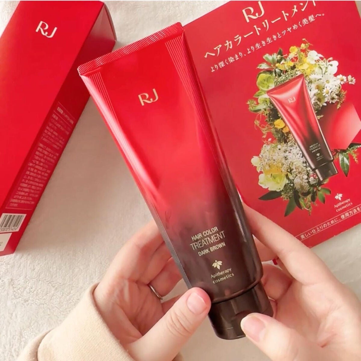 RJヘアカラートリートメント/アピセラピーコスメティクス/洗い流すヘアトリートメントを使ったクチコミ(2枚目)