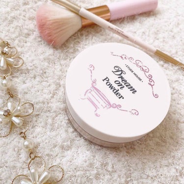 ETUDE ドリーム オン パウダーのクチコミ「【ETUDE HOUSE 】

#ドリームオンパウダー 02apricot beige

✂︎.....」（1枚目）